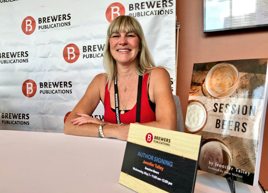 BeerBooks's tweet photo. Jennifer Talley, author of #SessionBeers is signing until 12 noon today at #CraftBrewersCon. Stop by the bookstore and say hi! https://t.co/7kUd7Z6Od0