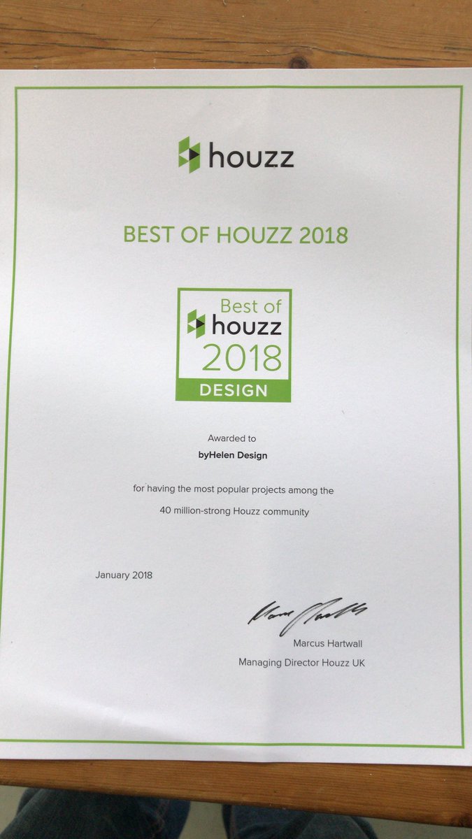 It’s all about working with talented people. Recognition where it’s due, congratulations to the very talented <a href="/byHelenDesign/">byHelen</a> on their Best of <a href="/houzz/">houzz</a> Design 2018 Award! Nailing it 🔨