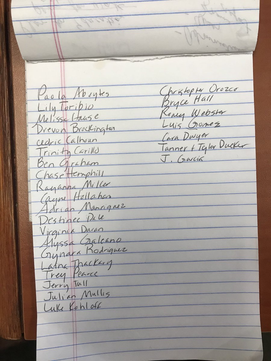 These students still need to pick up their cap and gown from Mrs. Edwards in the back office.