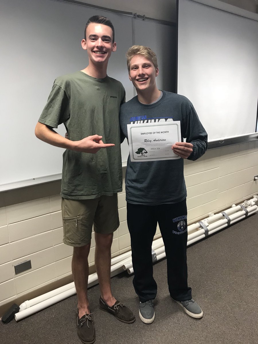 Congratulations to our final employee of the month, Riley Anderson! Riley was chosen for his hard work on the sales journal and catalog! #Area304
