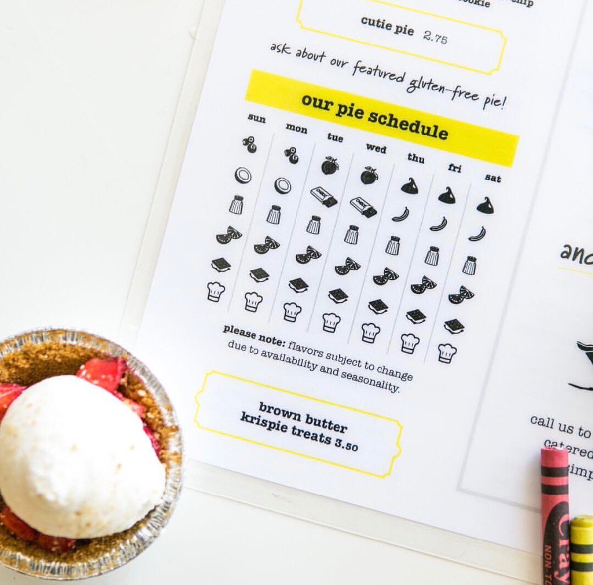 How come I didn’t know there’s a ‘cutie pie schedule’ at <a href="/simplethings3rd/">simplethings</a>? This is simply 🙌👌🥧💛!! 
#keepitsimplethings #cutiepie #pielovers #pie #simplethingsrestaurant #coffee #restaurant #delicious #favespot #burbank #losangeles