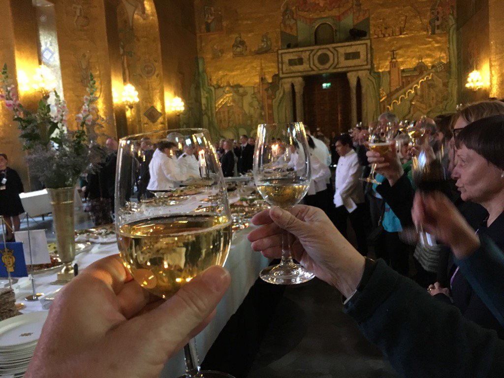 SarahKohlMD's tweet photo. A toast to a successful conference #NECTM7 #Stockholm https://t.co/61G2m9fiX0