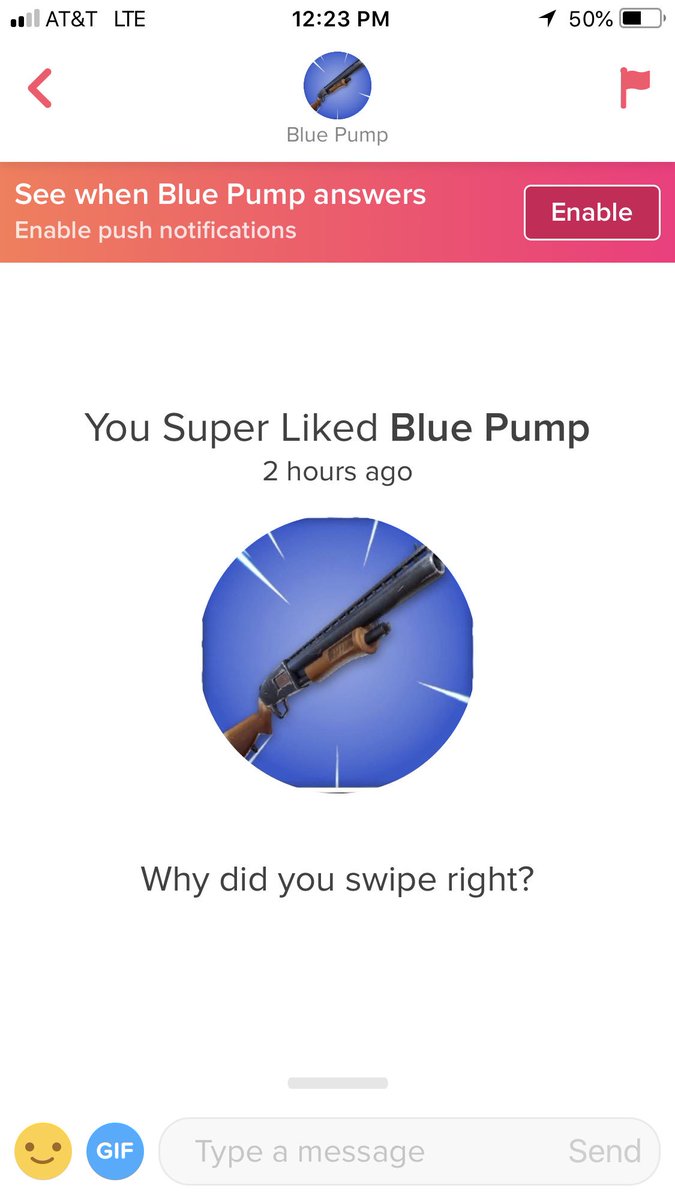 drakeshull's tweet photo. I found me soulm8 on Tinder earlier... #Fortnite #Tinder #worldstar https://t.co/wzBr0k8MsP