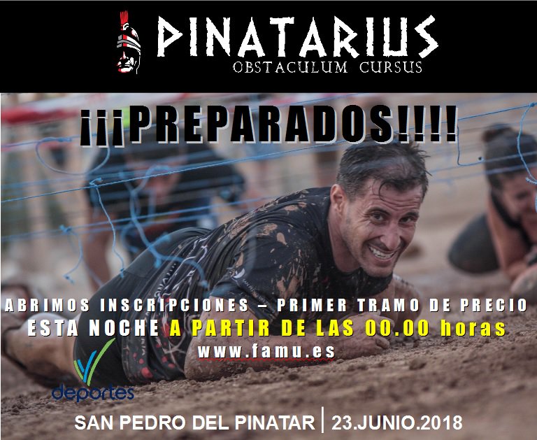 ¡¡¡PREPARADOS!!! Esta noche abrimos inscripciones.... AU AU AU #pinatarius <a href="/deportespinatar/">deportes</a> <a href="/RadioPinatar/">Radio Pinatar</a> @PinatarInfo 1º tramos de inscripciones hasta el 20 de Mayo