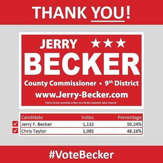 beckerjerry's tweet photo. Thank You for Your support and Your vote!Β #VoteBecker https://t.co/B0VE3r2zFI https://t.co/DChHtUhMWC