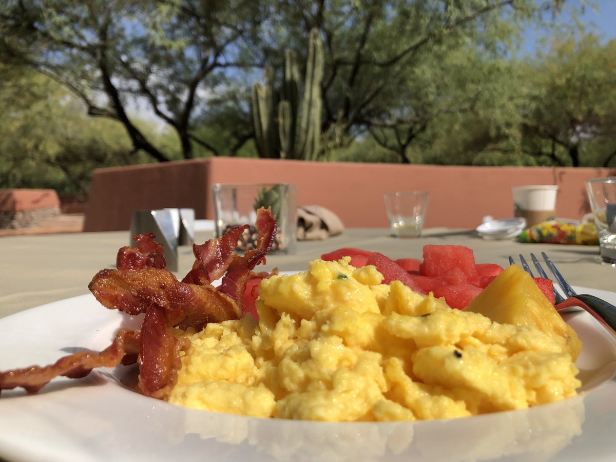 Beautiful morning for breakfast at #WFSVision18