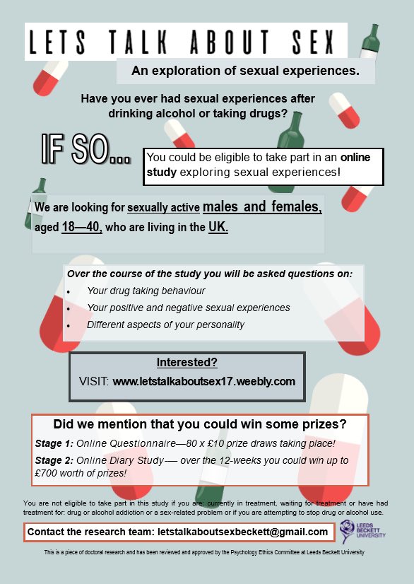 CovUni_CABS's tweet photo. Participants needed! If you’re aged 18-40 and are sexually active, please take part! There’s a chance to win a prize draw too... 💰💰 https://t.co/QoH82OOWl2