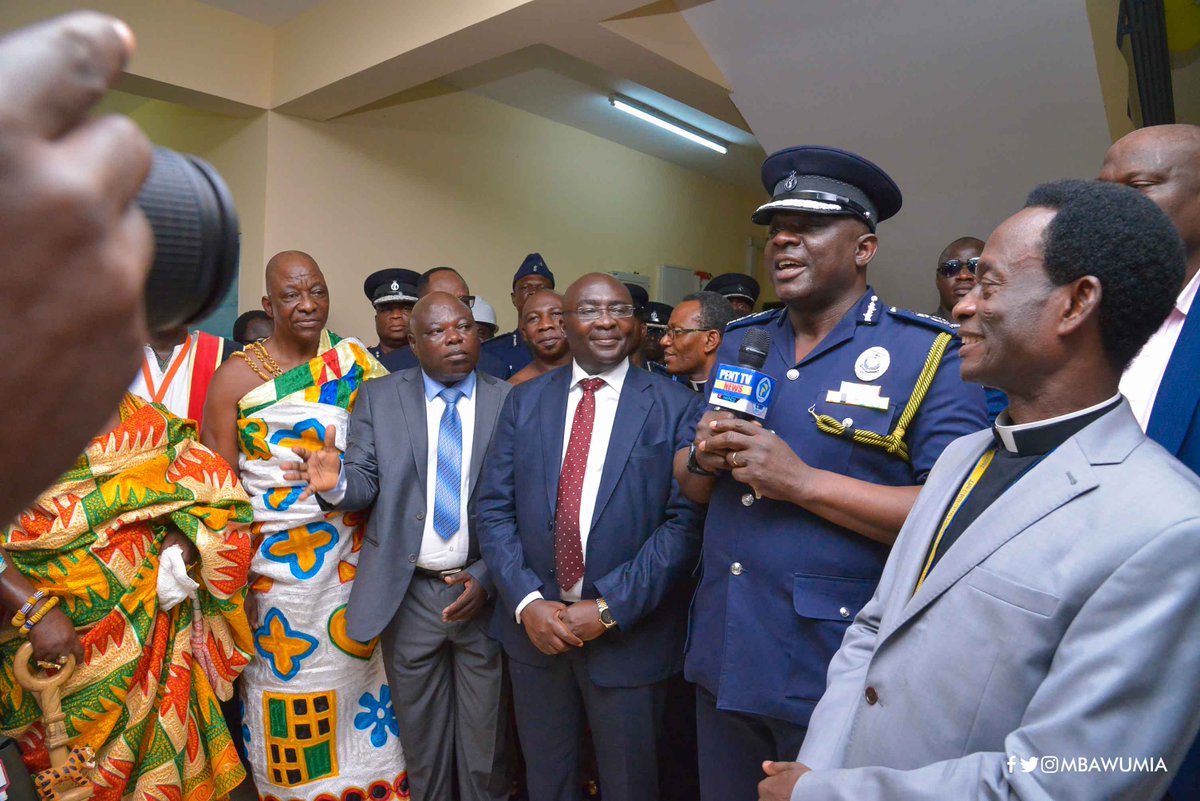 MBawumia's tweet photo. I also used the occasion to commission the newly built Millennium City Police Complex built by the Church of Pentecost. https://t.co/6Exi3im4iu