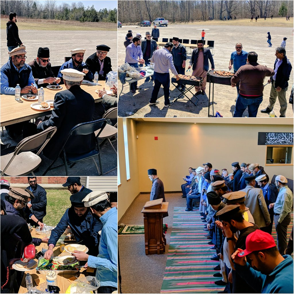 _aizazkhan's tweet photo. JazakAllah to our dear brothers @amjbarrie who very lovingly hosted Missionaries of Canada Jama'at at our new Maryam Mosque. May Allah reward you all abundantly!
We all enjoyed the great food and even better company—Alhamdulillah :)
#MissionaryRefresherCourse https://t.co/Njhawb4Osv