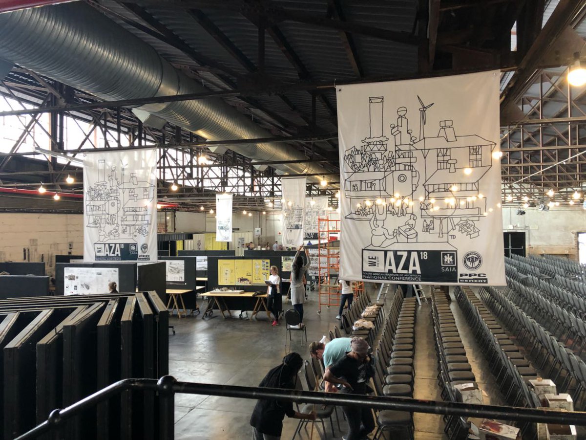 architectureZA's tweet photo. We are ready for you, #AZA18 Delegates! Registration starts at 9am at @012central and your hosts, @SaiaArchitects, @PPCImaginarium, @TUT_Arch, @UPTuks &amp; @official_tut are awaiting your arrival. Grab your ticket: https://t.co/3Dp7twkHLY https://t.co/lbAwCSbLur