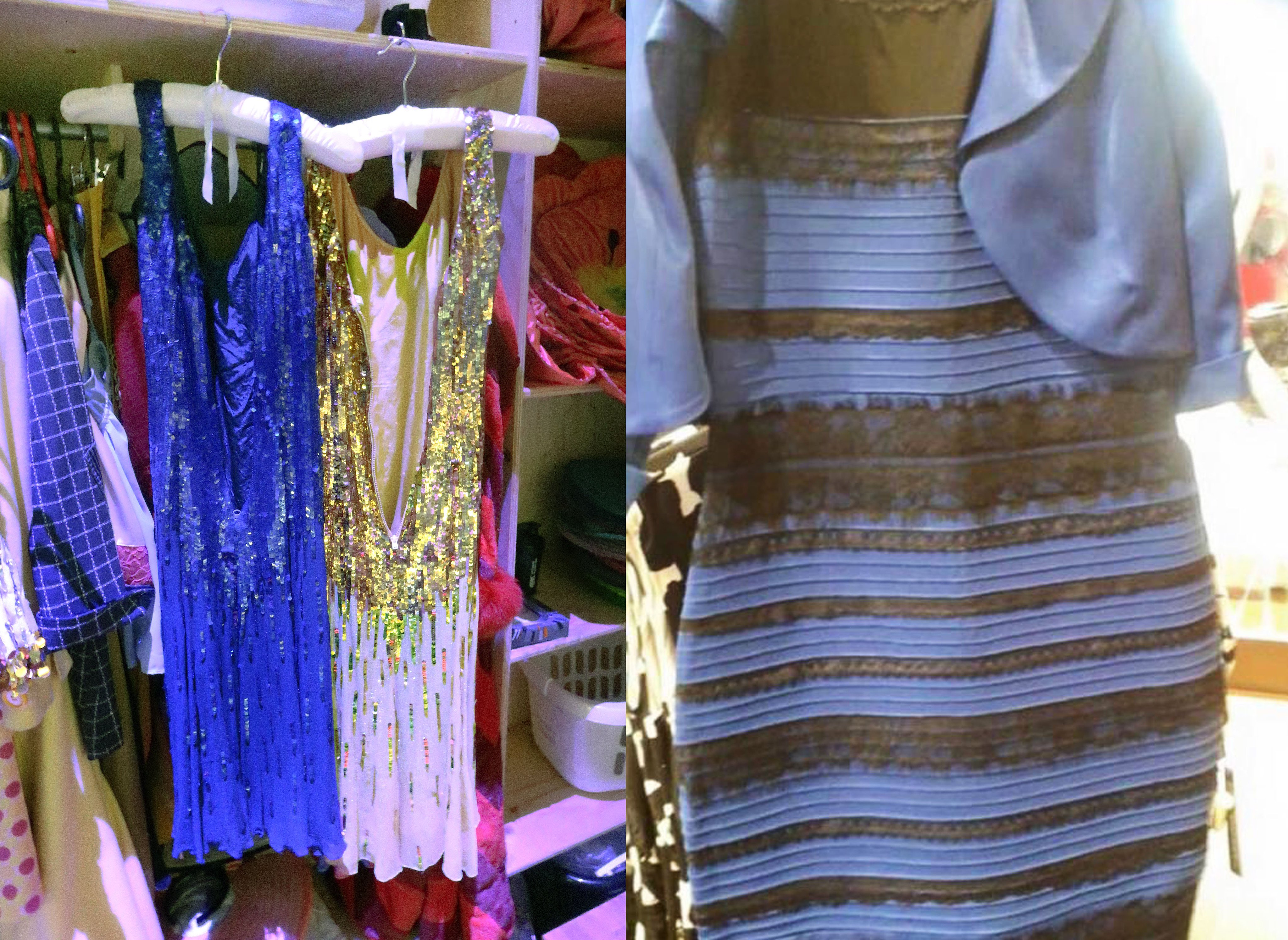 42nd Street on X Back in 2015 the black and blue white and gold dress argument was everywhere Peggy couldn t decide which she preferred so just got both https t 1PUi1eyIJr X