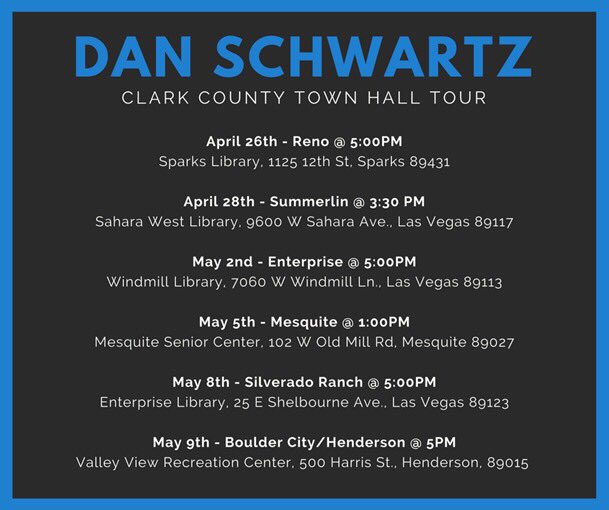 forabetternv's tweet photo. Catch @Dan4Nevada for his Town Hall today at Windmill Library! #Dan4Nevada https://t.co/0fubPw7zPo