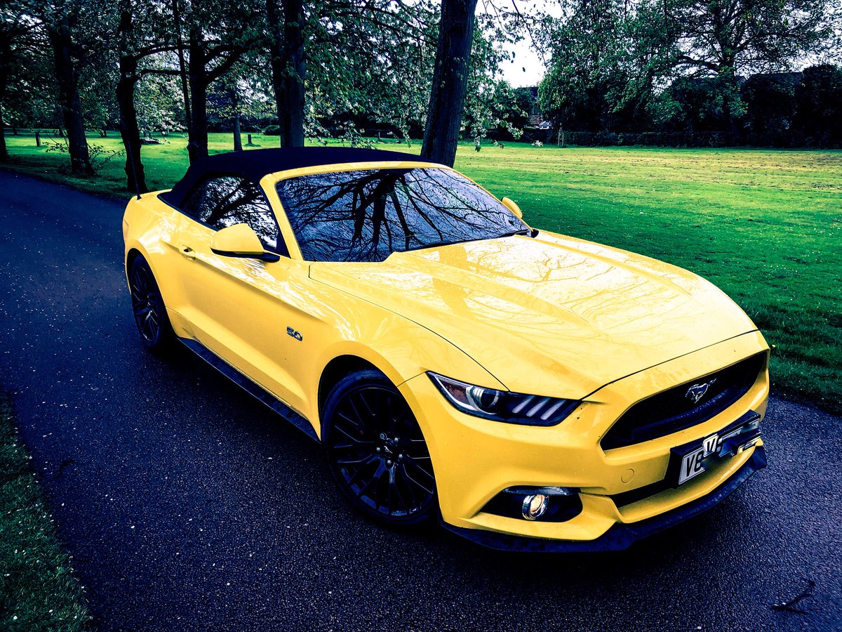 MrRoryReid's tweet photo. Meet my new daily. #NotAPorsche #Ford #Mustang #YellowAF #RollinInMyFivePointOh https://t.co/DAR5XVuYIs