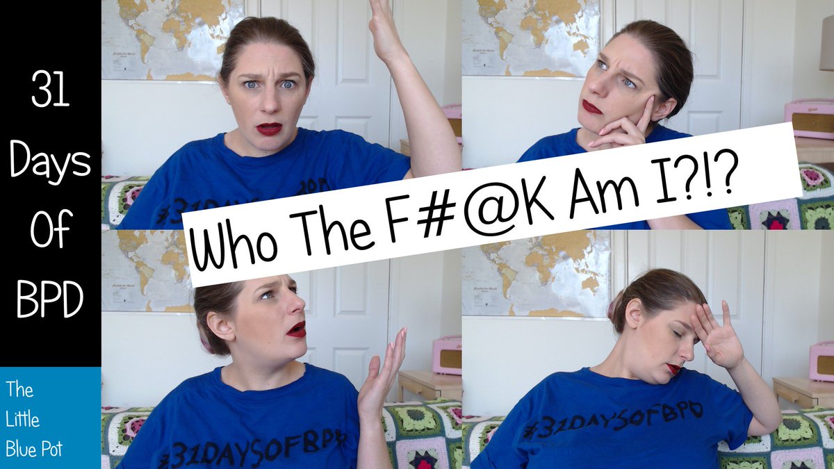 TLittleBluePot's tweet photo. NEW VIDEO! https://t.co/DqshHe0qSP
Day 2 of the #31DaysofBPD is live on my channel – please click to view to find out more about how people with #BPD struggle to find their identity.
Many thanks
Gem x
#BPDAwareness
#BPD
#PersonalityDisorders https://t.co/sGFXMGobFd