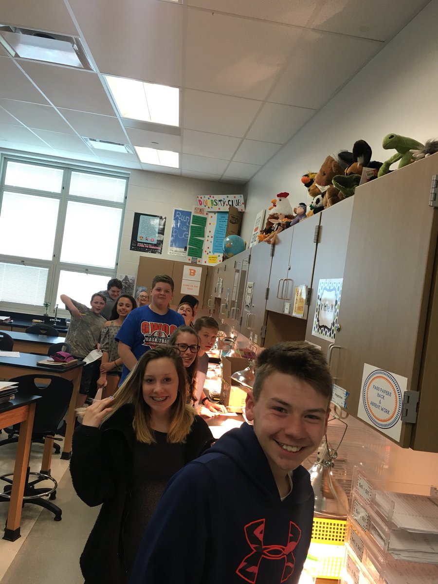 7th graders explore the greenhouse effect with a fun lab today!