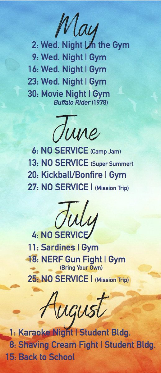 ISBC_SM's tweet photo. Tonight starts our summer schedule in the gym, no café but gaga, 9-square and prayer. https://t.co/bvxBLXEqLg