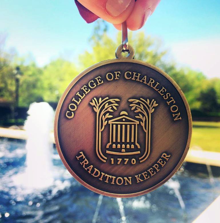 CofCalumni's tweet photo. SENIORS: Fri. is the deadline to earn CofC Traditions Keeper Medal in time for Commencement. Order by Fri. for pick up Tues-Thurs, May 8-10, 9 am-4 pm in Towell Library.  Download CofC Traditions https://t.co/qJOqzVsO7p  Order your Medal: https://t.co/vHDyRFm4vg https://t.co/5F0B9lp3he