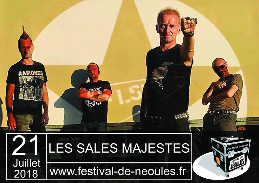 FNeoules's tweet photo. Programmation 2018 🔔🎵😃 #festivaldeneoules2018    #LesSalesMajetes #LesFatalsPicards #l’Entourloop #HighTone https://t.co/LutmVAkOYD