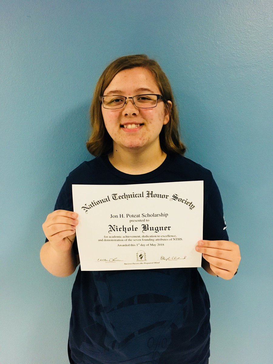 ValentaNISD's tweet photo. 🎉Congrats to Nichole for being awarded a $1000 scholarship from the National Technical Honor Society 🎉 @NisdCTE @ByronNelsonHigh #IamNisdCTE https://t.co/9W0K3TcRow