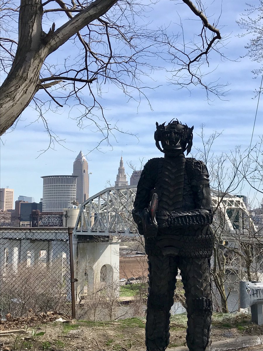 thetiremonster's tweet photo. I made it to Cleveland! First stop was educating people at the @westsidemarket. #DrivingDeforestation #thetiremonster #standmighty 
#deforestation #wildlife #environment #climate #forests #Mekong #Asia #Rubber #tires https://t.co/NSefpKwPnC