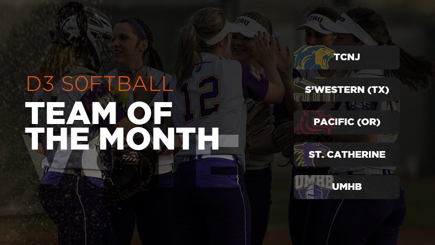 HEROSportsSB's tweet photo. Which D3 #Softball team had the best April &amp; should be Team of the Month?!

VOTE: https://t.co/T0nLHEWFCP https://t.co/qUVK7VxcDV
