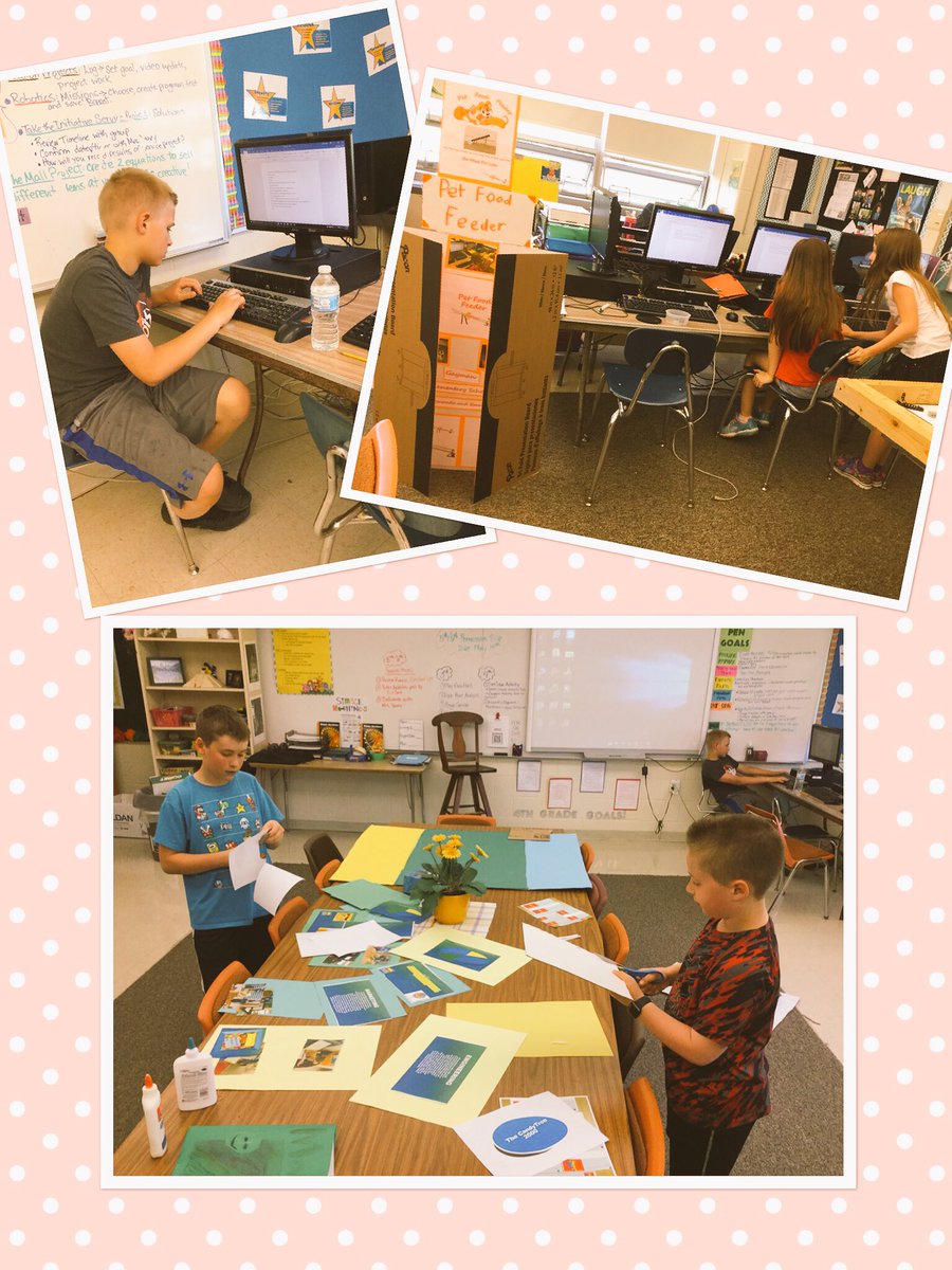 Final preparations for the Invention Convention! 4th Ss are finishing trifolds, practicing their presentations and putting final touches on their prototypes. Their work ethic and creativity are inspiring! <a href="/CBGaymanES/">George G. Gayman Elementary</a> #cbpen #cbinnovate #creativemindsatwork 💡⚙️👏🏻🤗