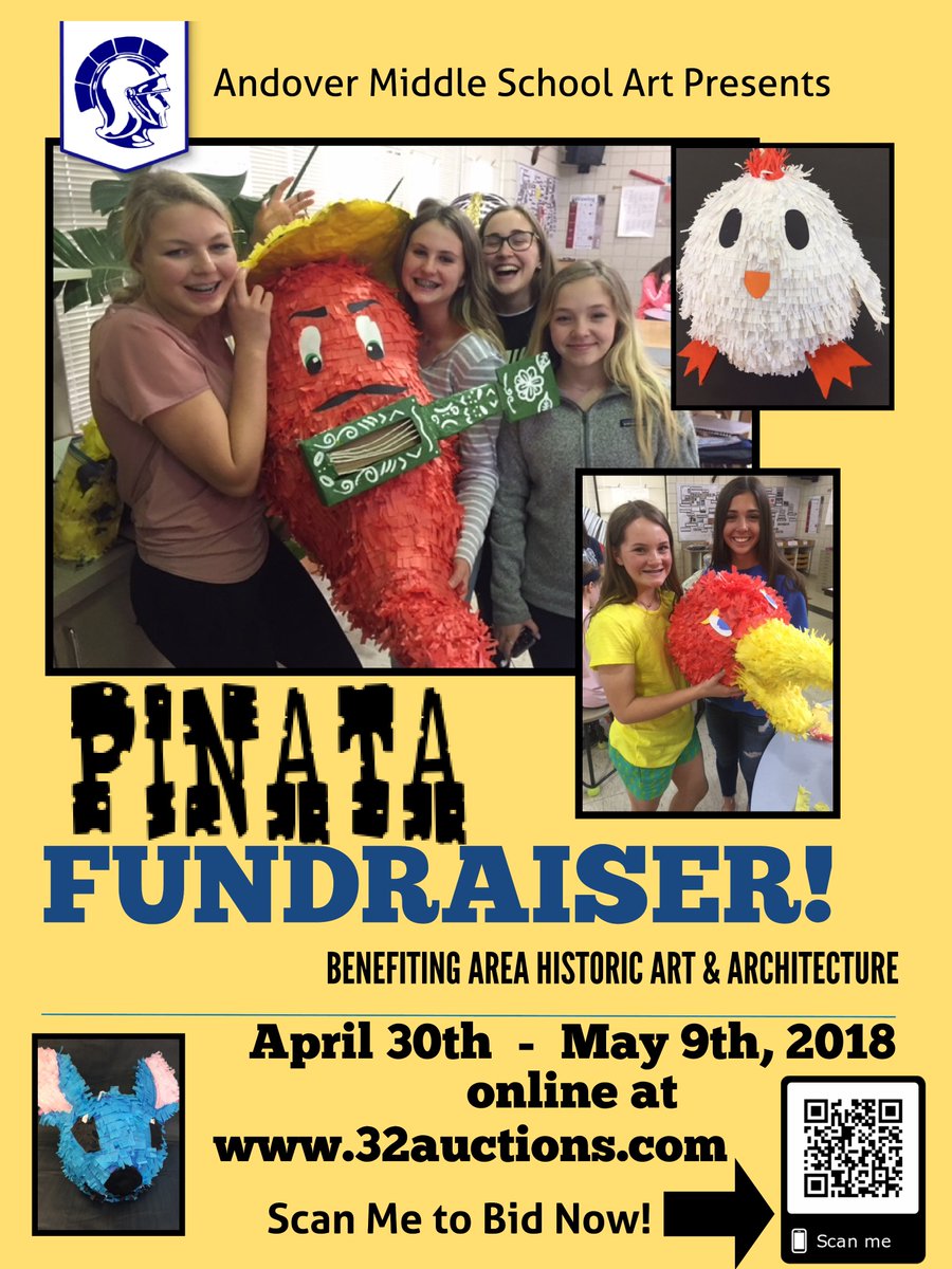 AugustaTheatre's tweet photo. Bidding is now LIVE! Own one of these amazing pinatas made by local students! Proceeds benefit the Augusta Historic Theatre Neon Restoration Project! #Augustaks #CincoDeMayo #civicengagement https://t.co/zw6DIc4tiz