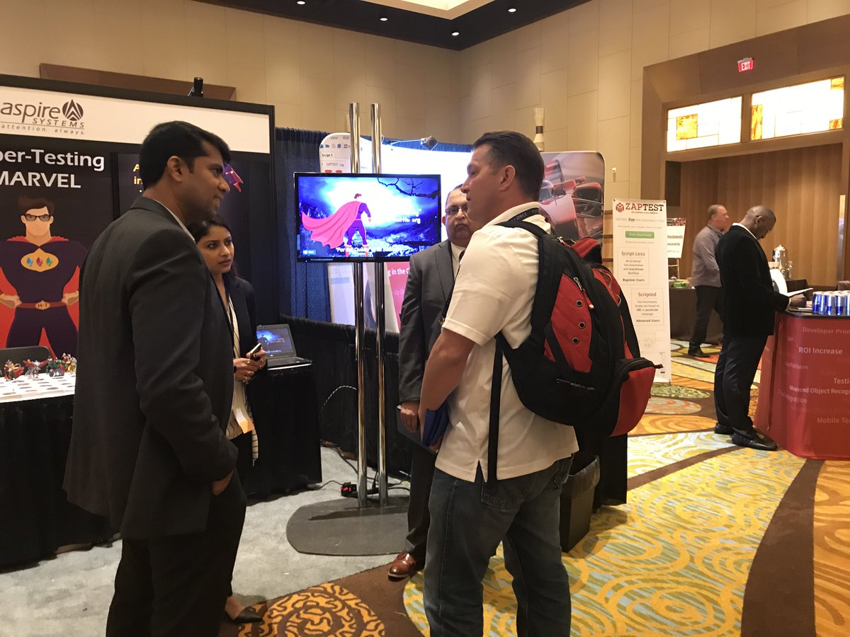 AspireSystems's tweet image. Talk to our Testing Experts and Explore the concepts of Hyper-testing. Meet us at #Booth318 #STAREAST #hypertesting ter.li/s6brb3