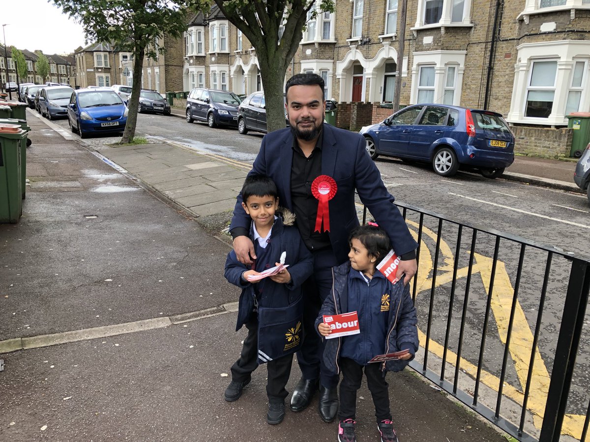We love our young Labour activists. Today @zain_Labour was our talking to parents with his two lovely children and asking them to vote Labour. #VoteLabourMay3rd2018 #ToriesOut2018