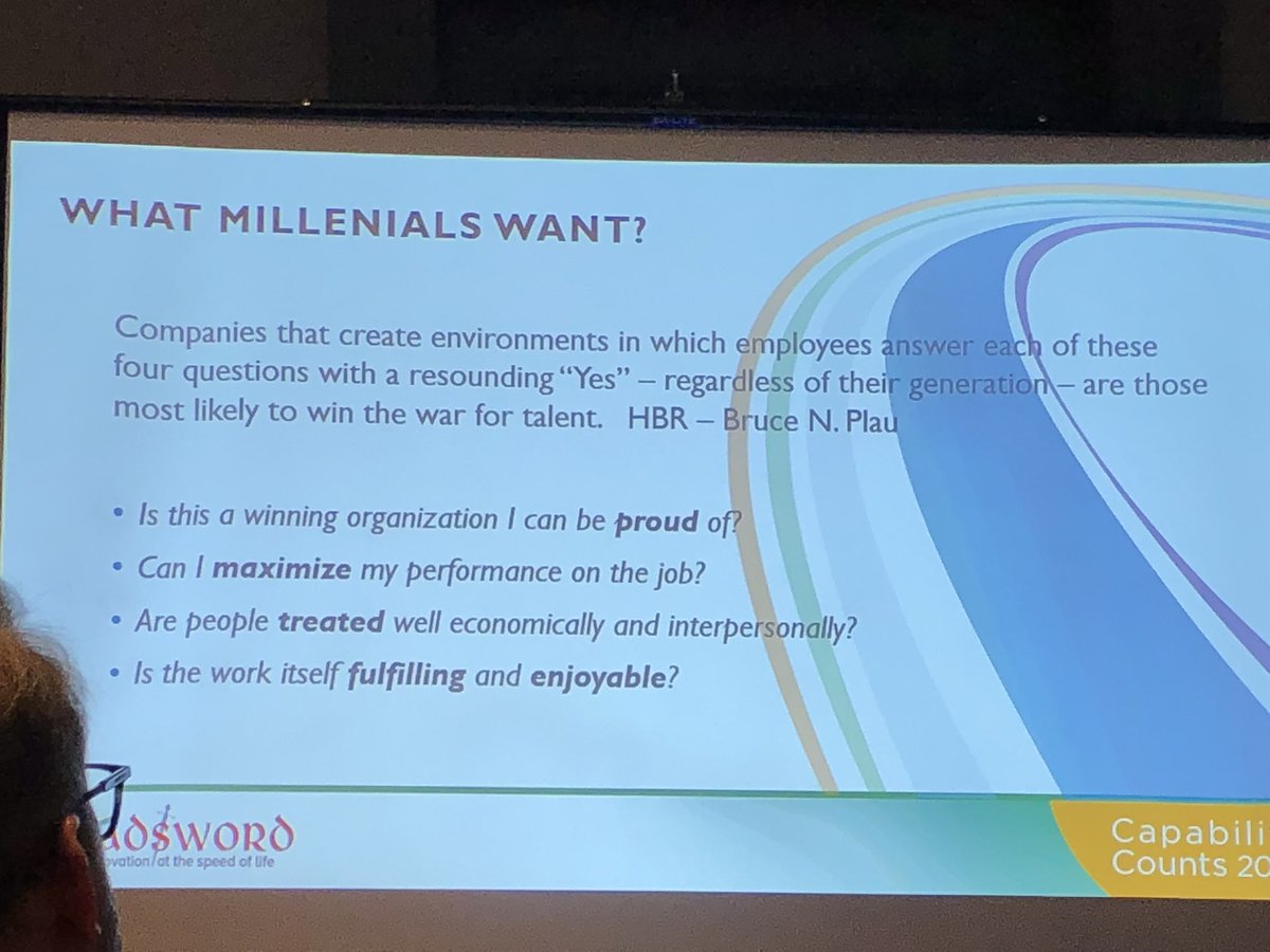mikehking's tweet photo. Good reminder on how to build a culture/environment to recruit and retain employees from Tim Zeller from @agilecxo (Quoting @HarvardBiz) at #CapabilityCounts2018 https://t.co/BuJL8KJzUU