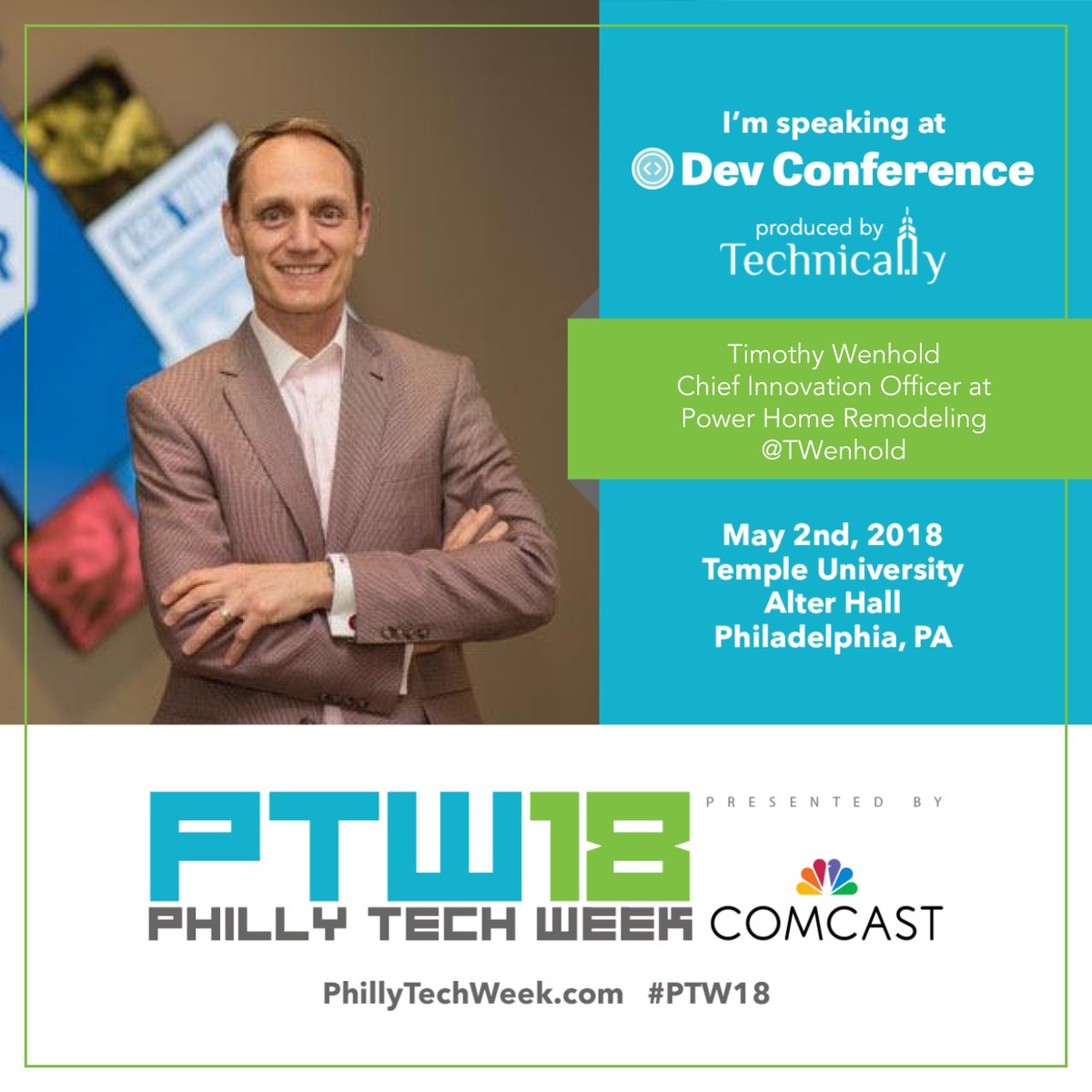 PowerHRG's tweet photo. Not sure which #DevTalk you want to join? If youβre interested in #ArtificialIntelligence, then join our CIO @Twenhold and learn where #ArtificialIntelligence is going and how you can get involved! https://t.co/nSs4quxN4m #PTW18 #PhillyTechWeek18 #PhillyTechWeek https://t.co/IDZxJz0ueB