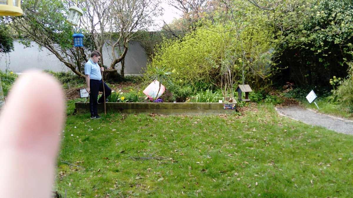 GreenFlag_5's tweet photo. We ar a great time out on the garden today. The Big Grow has been a great way to get us excited about growing our own food. Even the fairies have moved in #biggrow #innocent #msoconnellsclass #giy #fairieslivehere https://t.co/Ra9NnM9nhu