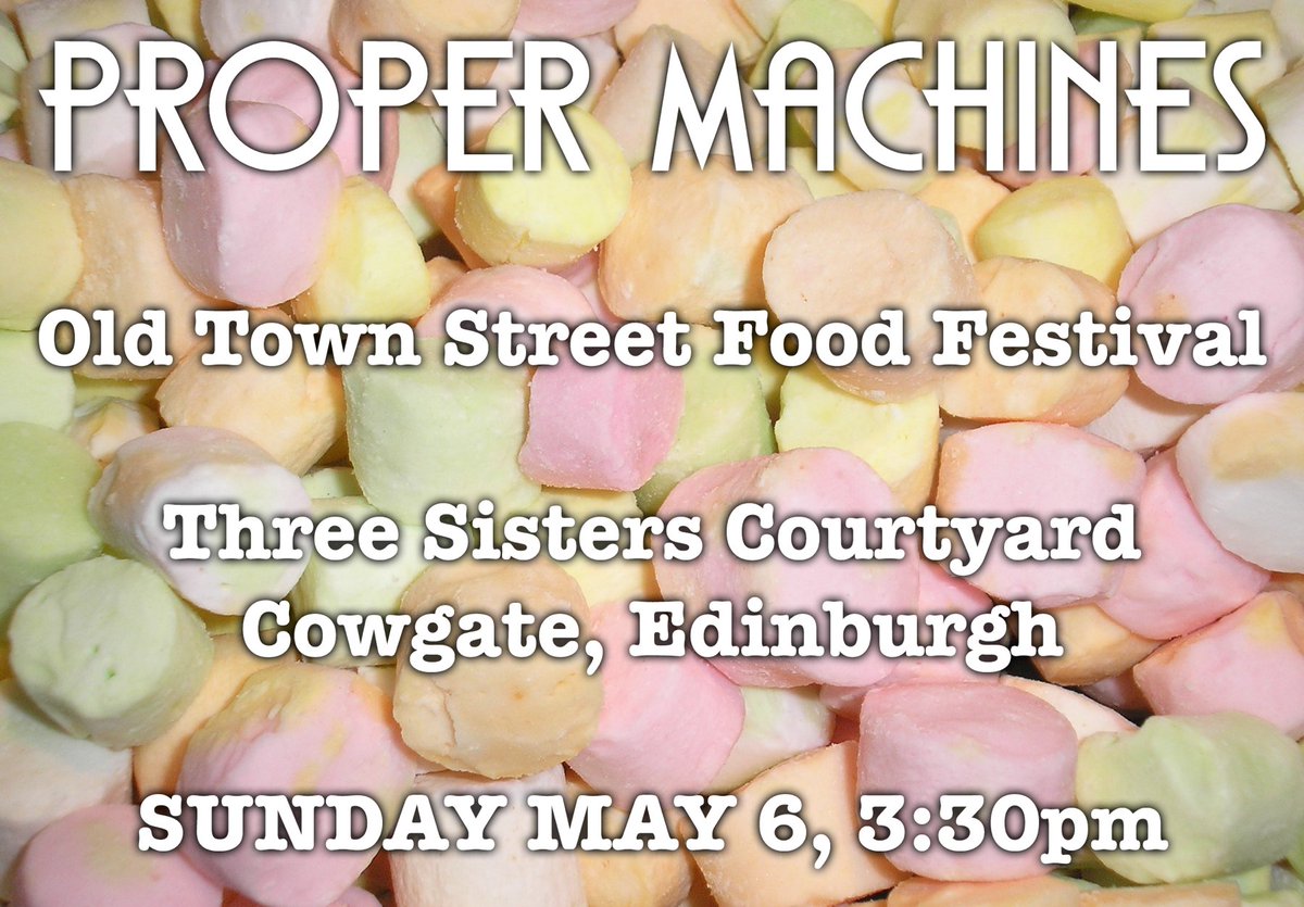 pr0permachines's tweet photo. This Sunday we bring the rock to Edinburgh with an appearance at the Old Town Street Food Festival.
Proper good food, proper good company and Proper Machines in the capital - what more could you possibly want? https://t.co/aiKjKa8dbq