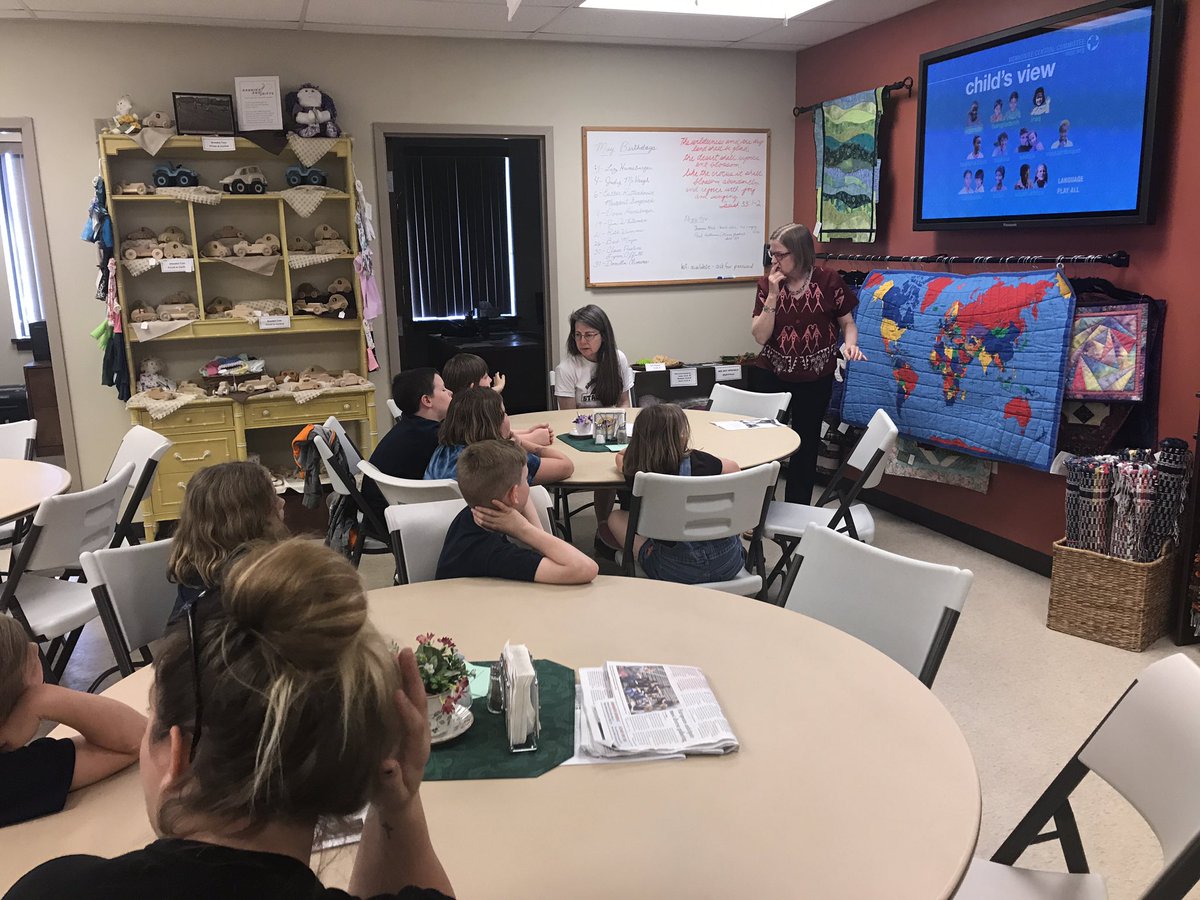 #empathyinaction at MCC Resource Center! Happy helpers! <a href="/SASD_SalfordHil/">Salford Hills Elem</a>