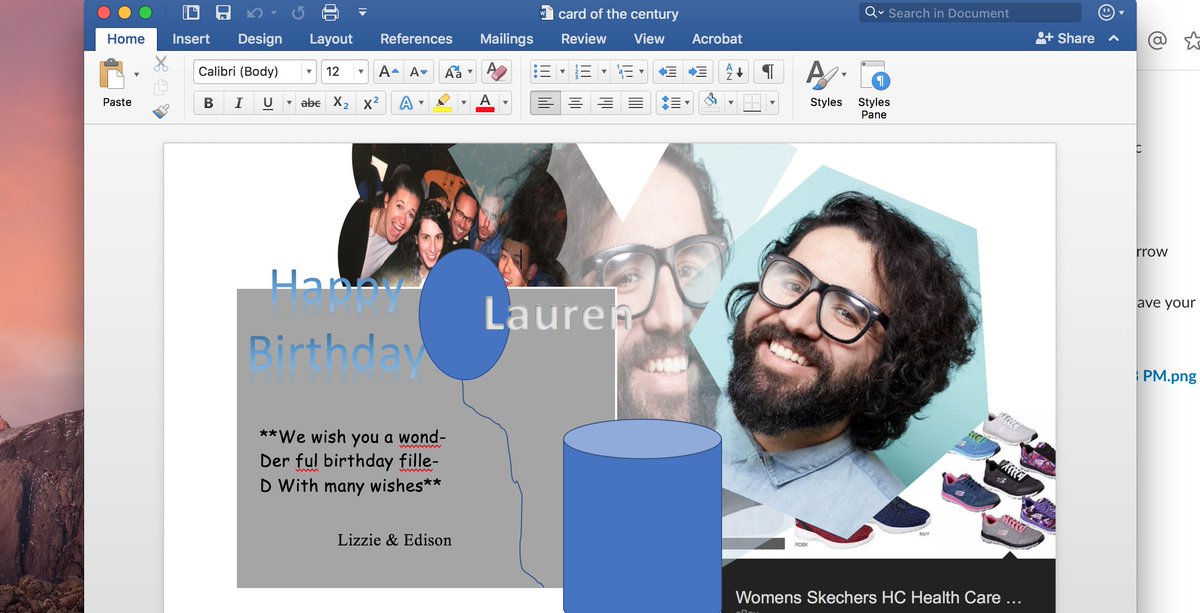 A little <a href="/Bitly/">Bitly - The Connections Platform</a> birthday love for <a href="/laurcro/">Lauren Crowley</a> this morning.  We both have been inspired by <a href="/pablostanley/">Pablo Stanley</a>'s design tutorials so it made sense to add him to the design nonsense.
