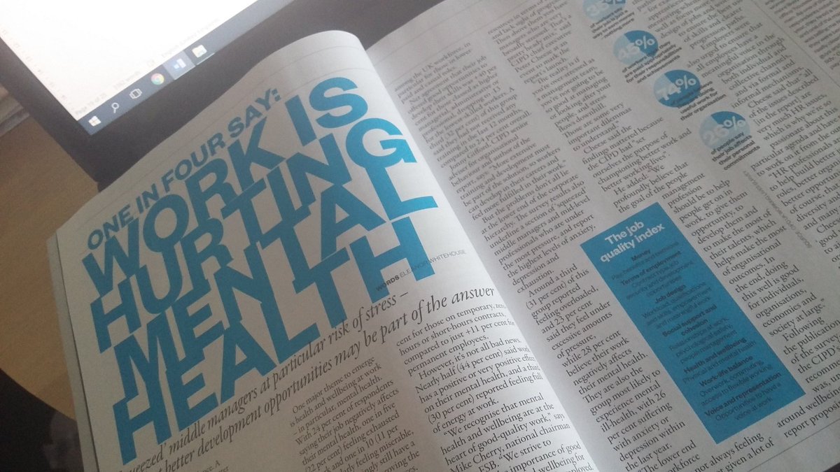 Needed one more source for my last <a href="/CIPD/">CIPD</a> level 5 assignment on #Health and #Wellbeing and I stumble across this! Thank you <a href="/PeopleMgt/">People Management</a> #perfecttiming