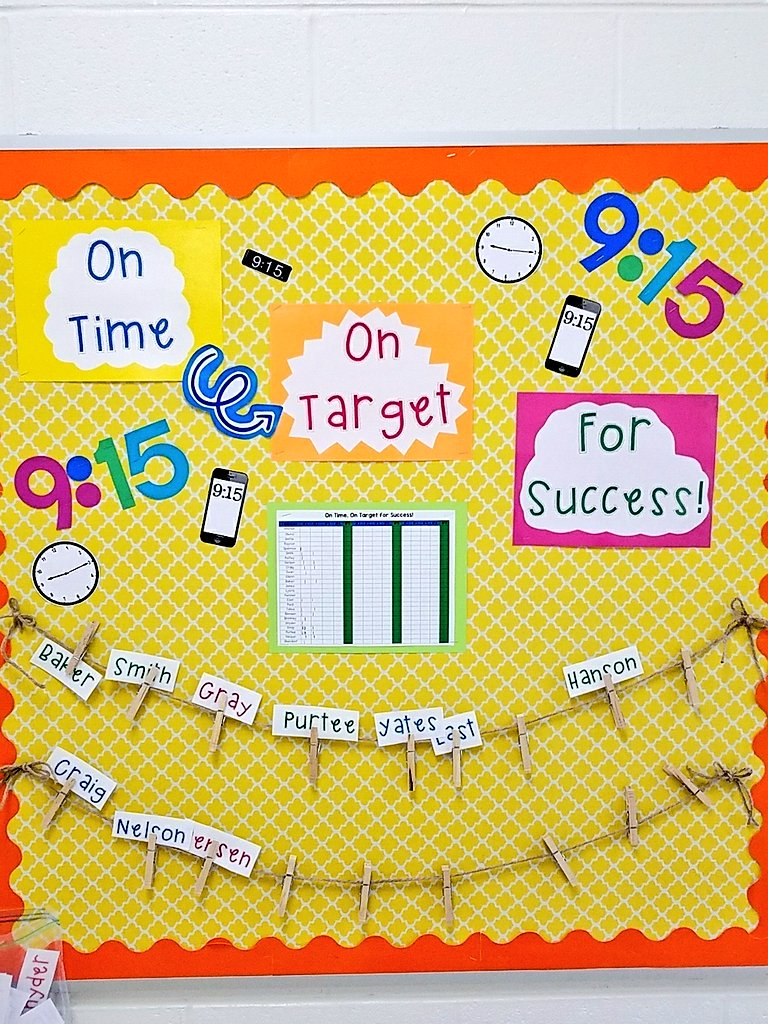 Check out these classes that were all on time⏰and on target🎯for success📈today! Can we get 15 tomorrow?! #pgesflyers #tardychallenge