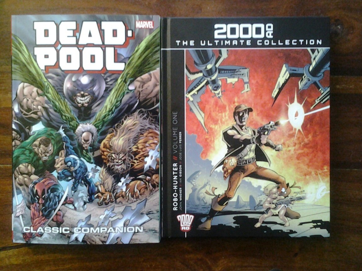 dreddbustya's tweet image. Couple&apos;a new pick up&apos;s on #NCBD #Deadpool #ROBOHUNTER