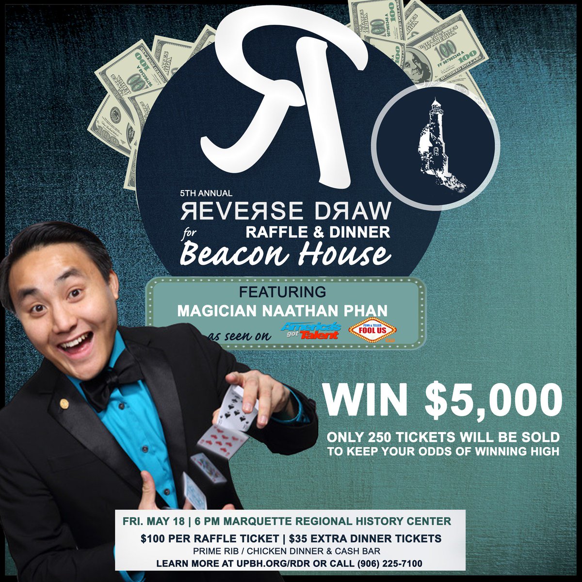 BeaconHouseMQT's tweet photo. You're going to have so much fun at the @BeaconHouseMQT Reverse Draw Raffle Party, and you could win so much money! Join us May 18. Get your tickets now at https://t.co/aJyd9nbsJR! https://t.co/8A4T4JhqHI