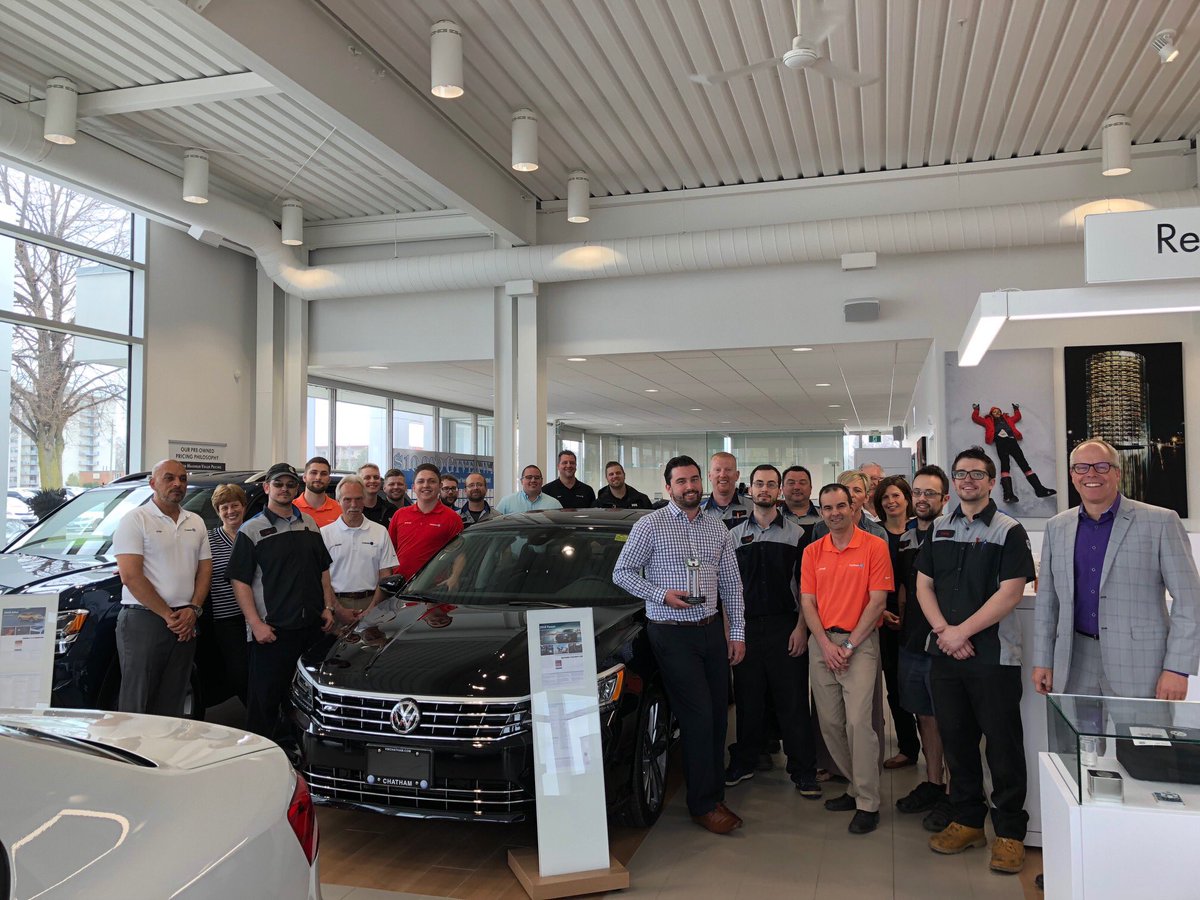 vwchatham's tweet photo. Huge shoutout to our team for receiving the 2018 Wolfsburg Crest Award!

#vw #volkswagen #wolfsburg #chathamvw https://t.co/9n39FNLuyf