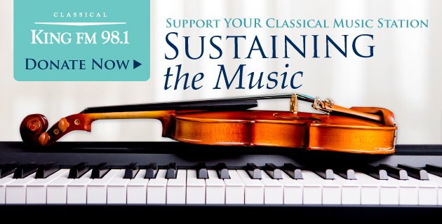 KingFM's tweet photo. A lightning-fast three-day drive to keep Classical KING FM funded in 2018 is now under way! Do your part to make sure great music is accessible to all - help us reach $90k before the weekend: https://t.co/ASp4srbZ31 https://t.co/xDuC4sem7p
