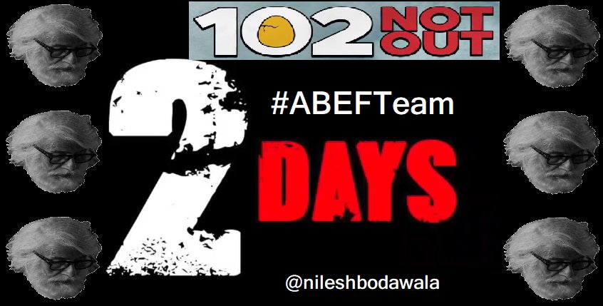 nileshbodawala's tweet photo. "Are Main baap hun...main bete ko bridh-ashram bhej rha hu..tum log samjhte ku nahi" #2DaysTo102NotOut #OOTD #ABEFTeam #102NotOut #stillwaiting @SrBachchan @chintskap @umeshkshukla @JimitTrivedi06 #saumyajoshi @SonyPicsIndia @Swetaprasad19 @sureshjumani https://t.co/Z00hz6DsXC
