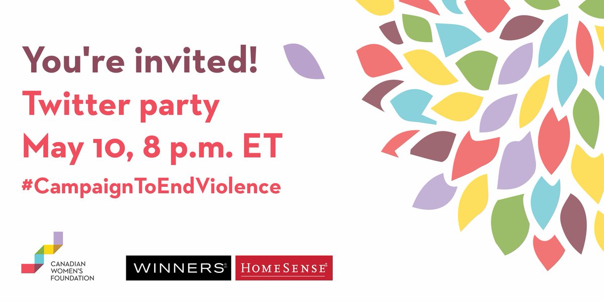 25hourscanada's tweet photo. MT: Join @cdnwomenfdn &amp; @shesconnected in AN HOUR for the #CampaignToEndViolence Twitter Party – you could win a $100 gift card from @WINNERS &amp; @HomeSenseCanada for participating! 

https://t.co/lXLQXngDF0