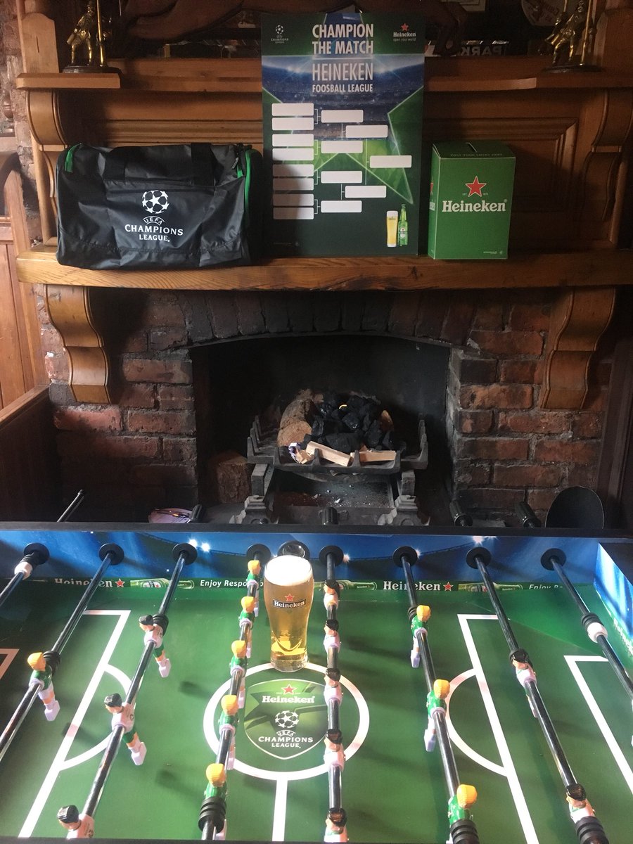 If you are looking to watch the football this evening Call into <a href="/The_Hatfield/">TheRealJohnHatfield</a> between 7-9pm for your chance to win with <a href="/Heineken_UK/">Heineken® UK</a>. #ChampionTheWorld