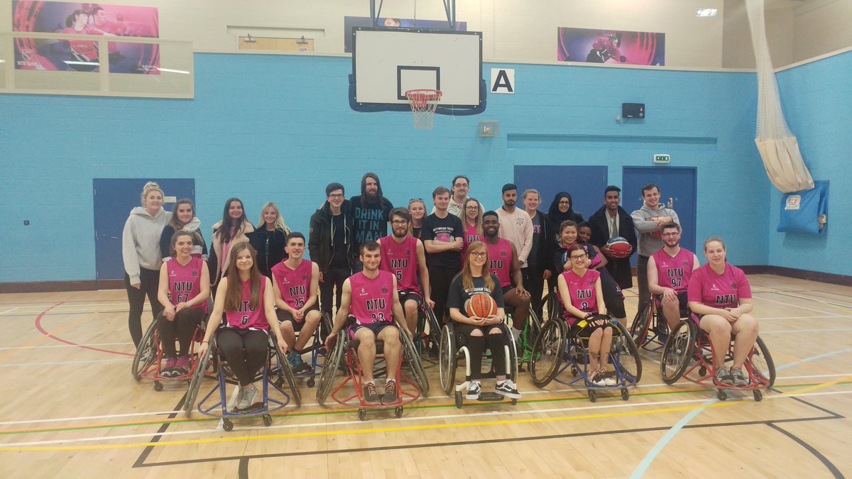 Great game today against <a href="/UoN_WBB/">UoN WheelBBall</a>. We came away with a loss, but we played well! UoN 44-39 NTU. A MASSIVE thanks to all of those who came and showed their support! <a href="/NTUSport/">NTU Sport</a> #NottsVarsity2018 #wheelchairbasketball #ProudtobeNTU