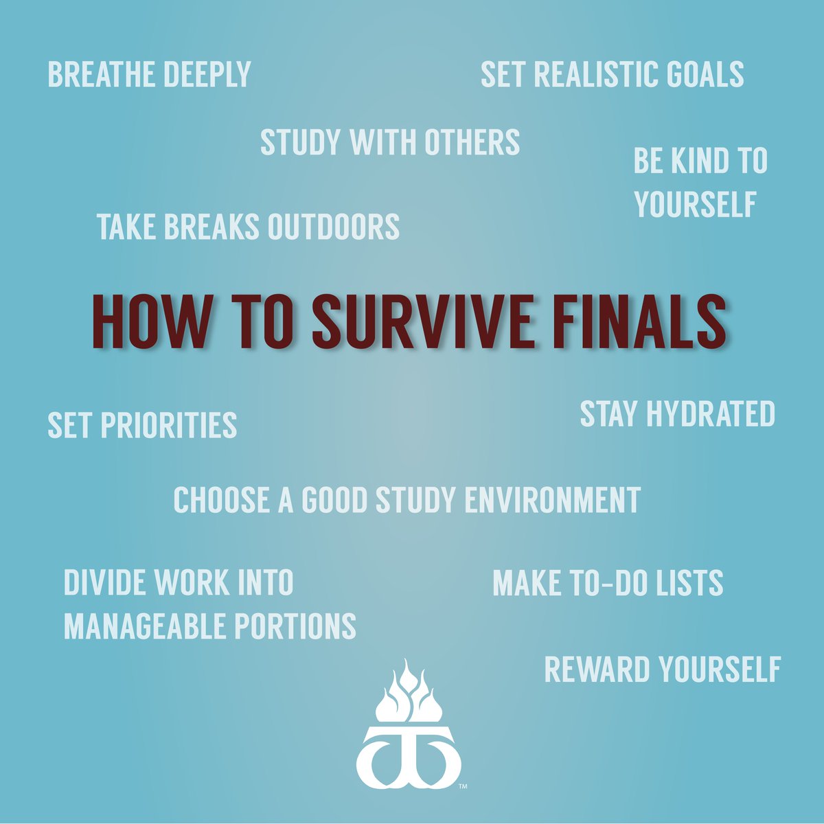WTStudentHealth's tweet image. With finals right around the corner, it's easy to put mental and physical health on the back-burner. Try these simple stress-relieving tips, and good luck Buffs!