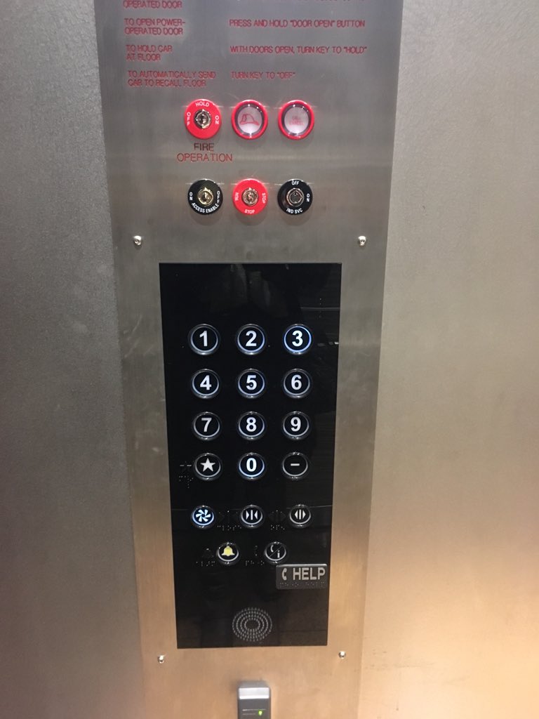 ramenhog's tweet photo. @richbaik Elevator control panel design round 2: a slightly less confusing iteration 🙃 https://t.co/oGZfYe8Z8q