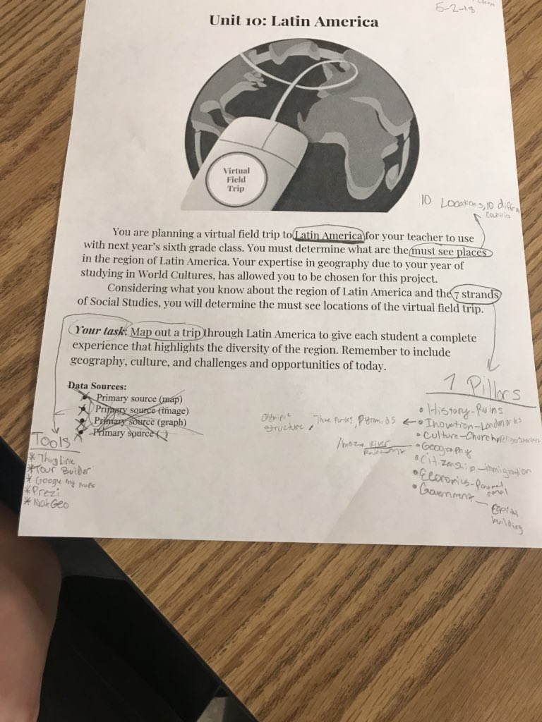 TWeeksGCISD's tweet image. Ss are starting their #embeddedAssessment today for Latin America. @MrsTeeterStocz &amp;amp; I are breaking down the assignment &amp;amp; rubric. Then students pick a partner &amp;amp; start their research to creat their oun digital field trip! @CTMSWolfWay @GCISDHumanities #virtualfieldtrip