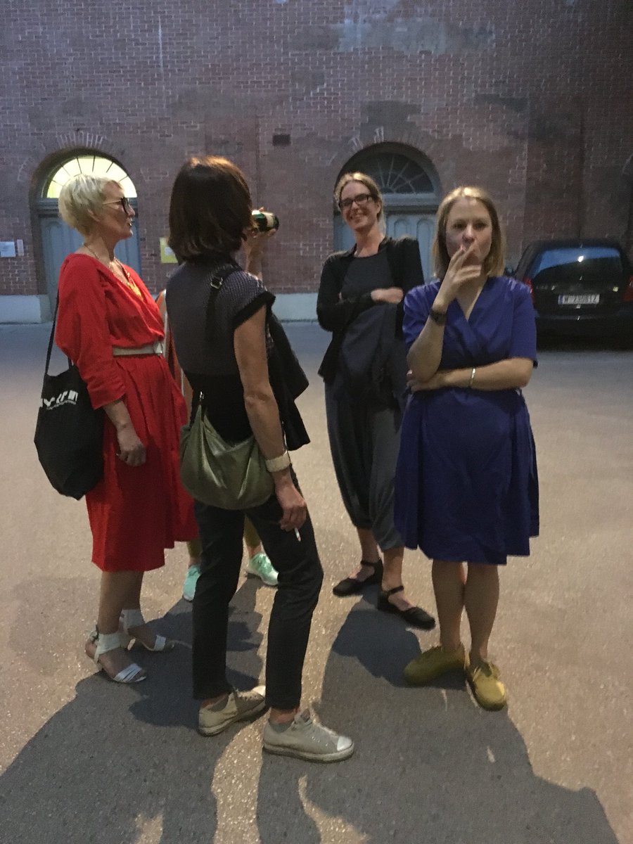 EmmaPeel_Knight's tweet photo. #AZW SOS Brutalismus exhibition.... many people ... #Bienna @mqwien https://t.co/q4xx23JSrB