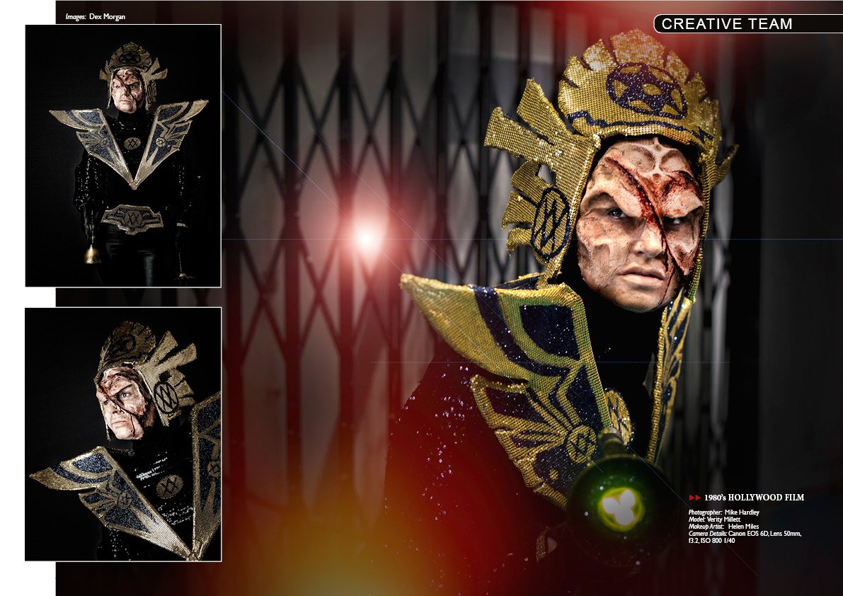 WhimsicalMUA's tweet photo. My 1980's SFX in Hollywood Films makeup, prosthetics &amp; costume, model: Verity Millett in Photoshoot Magazine's special photography show 2018 edition. #flashgordon #klingon #startrek #startrekVthefinalfrontier #GeneralKala #Lostboys #prosthetics #sfx #sfxmakeup #mediamakeup #Vixis https://t.co/C0yYkiuCw3